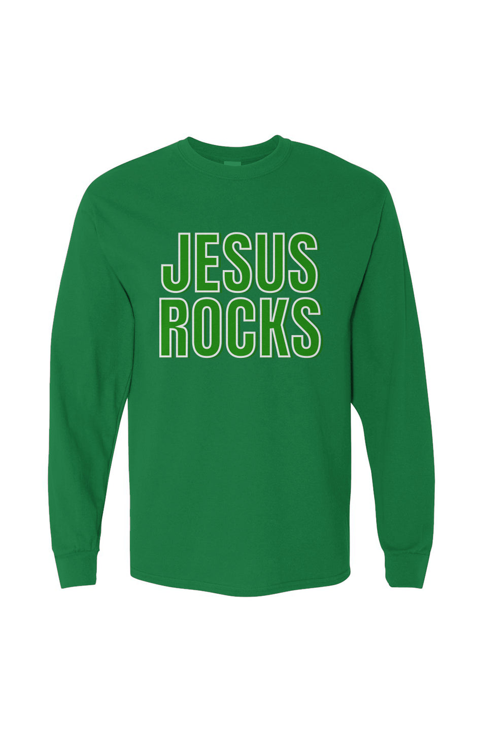 Jesus Rocks- Heavy Cotton Long Sleeve Tee
