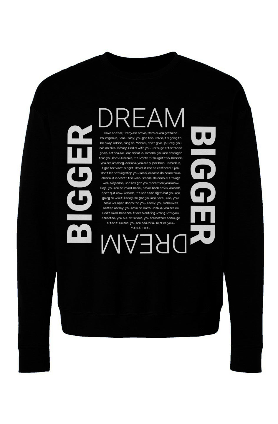 Dream Bigger Unisex Fleece Sweatshirt