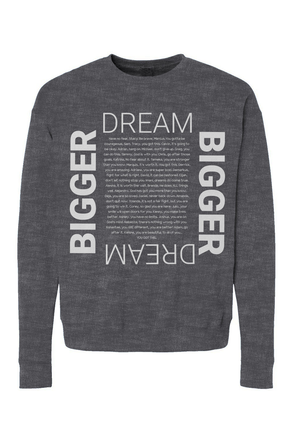 Dream Bigger Unisex Fleece Sweatshirt