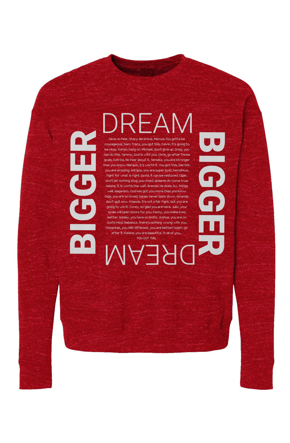 Dream Bigger Unisex Fleece Sweatshirt
