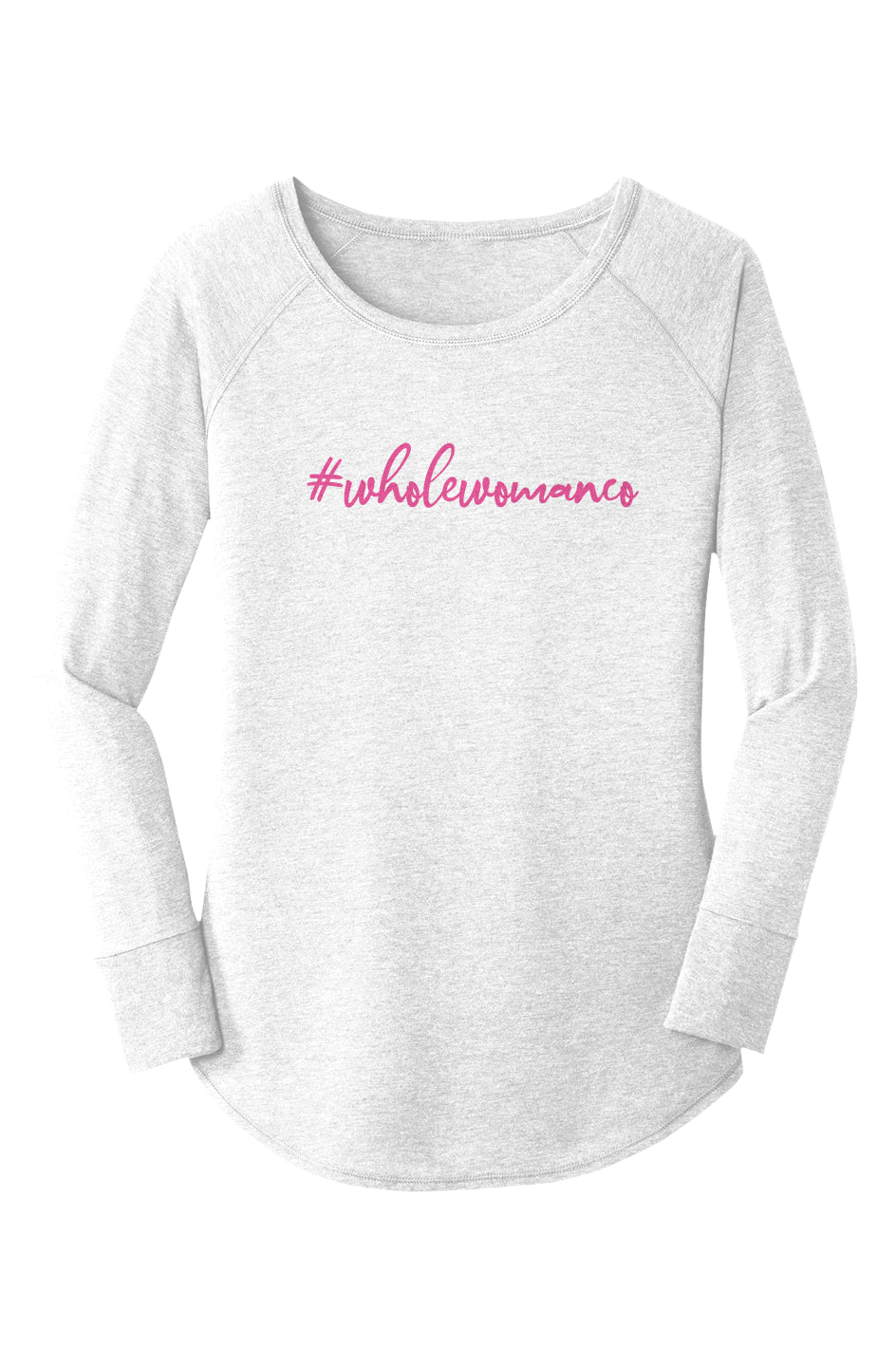 Whole Woman Co. Tri  LS Tunic Tee