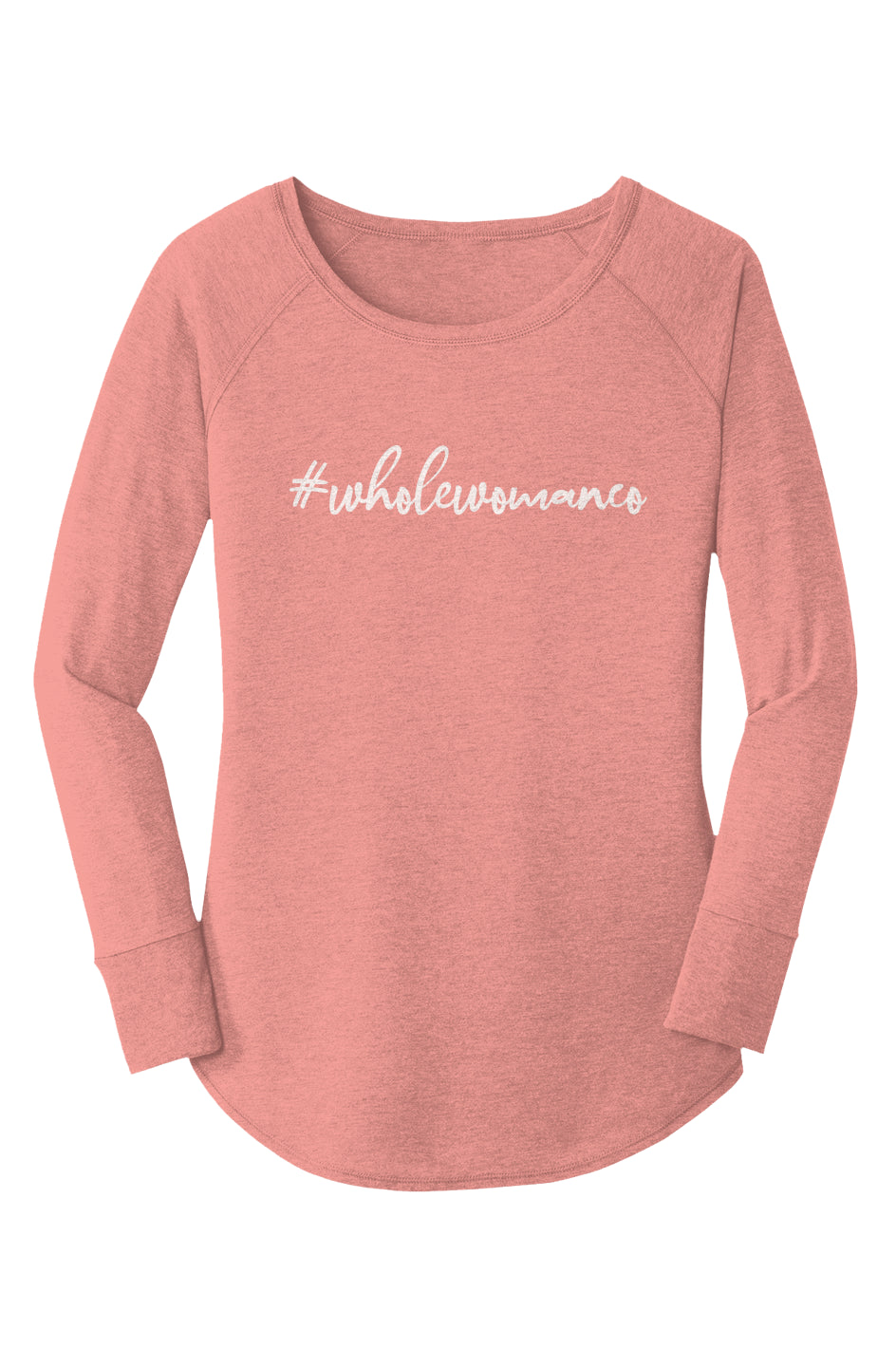 Whole Woman Co.  Tri  LS Tunic Tee