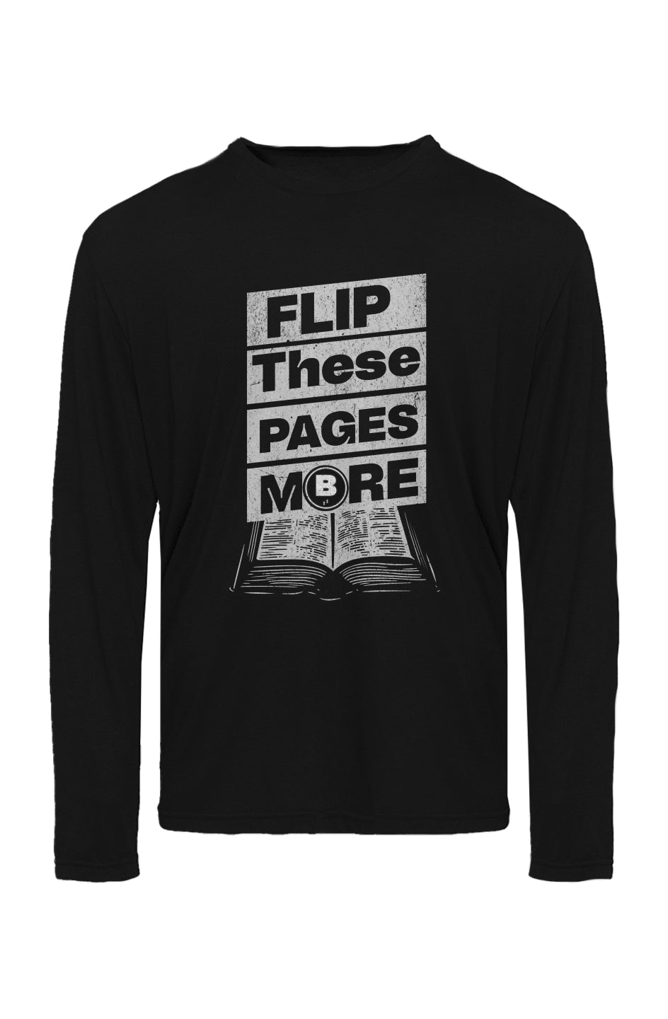 Flip These Pages -Triblend Long Sleeve T-Shirt