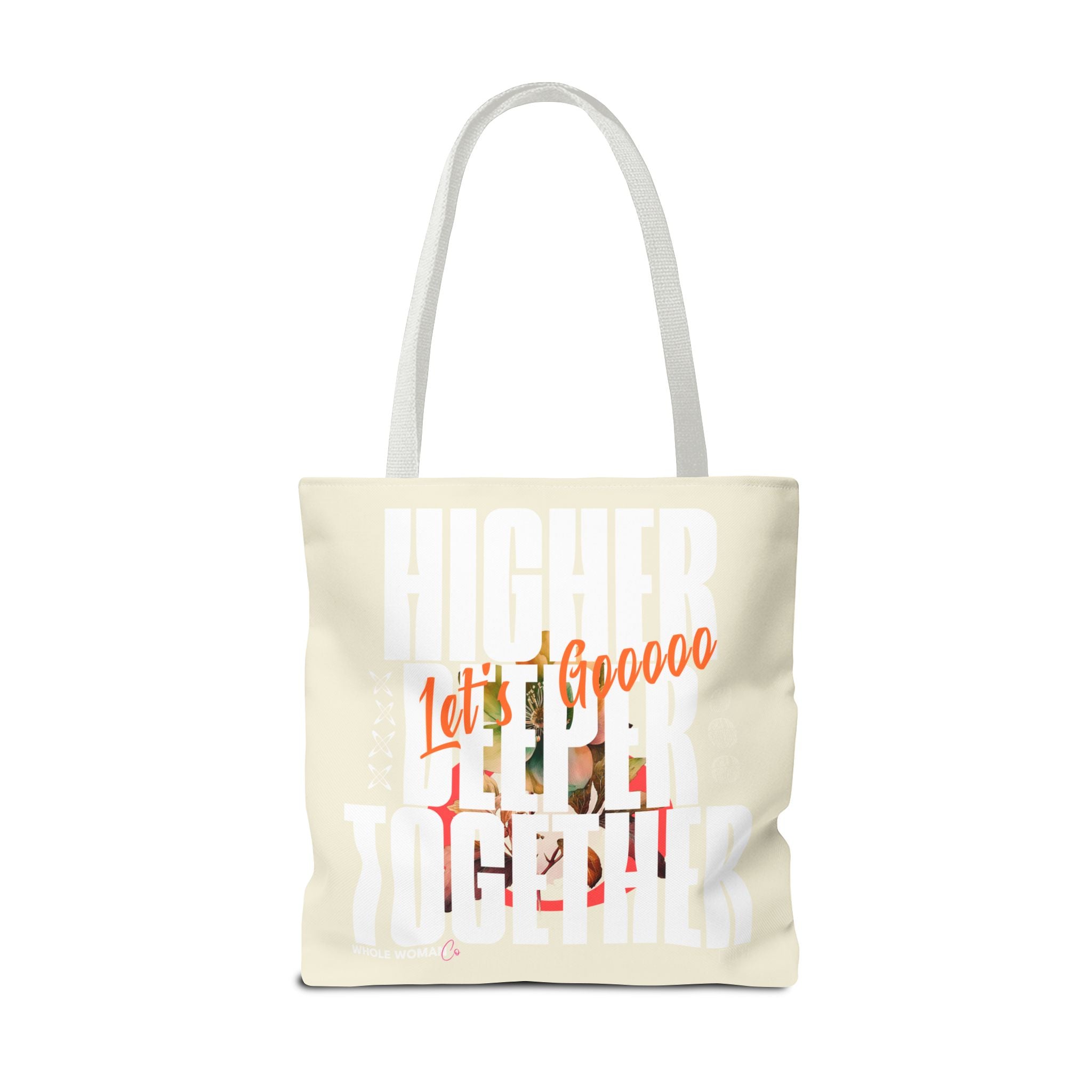 Higher Together Inspirational Tote Bag, Multiuse Carryall