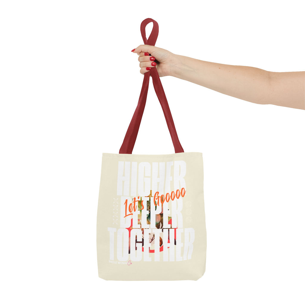 Higher Together Inspirational Tote Bag, Multiuse Carryall