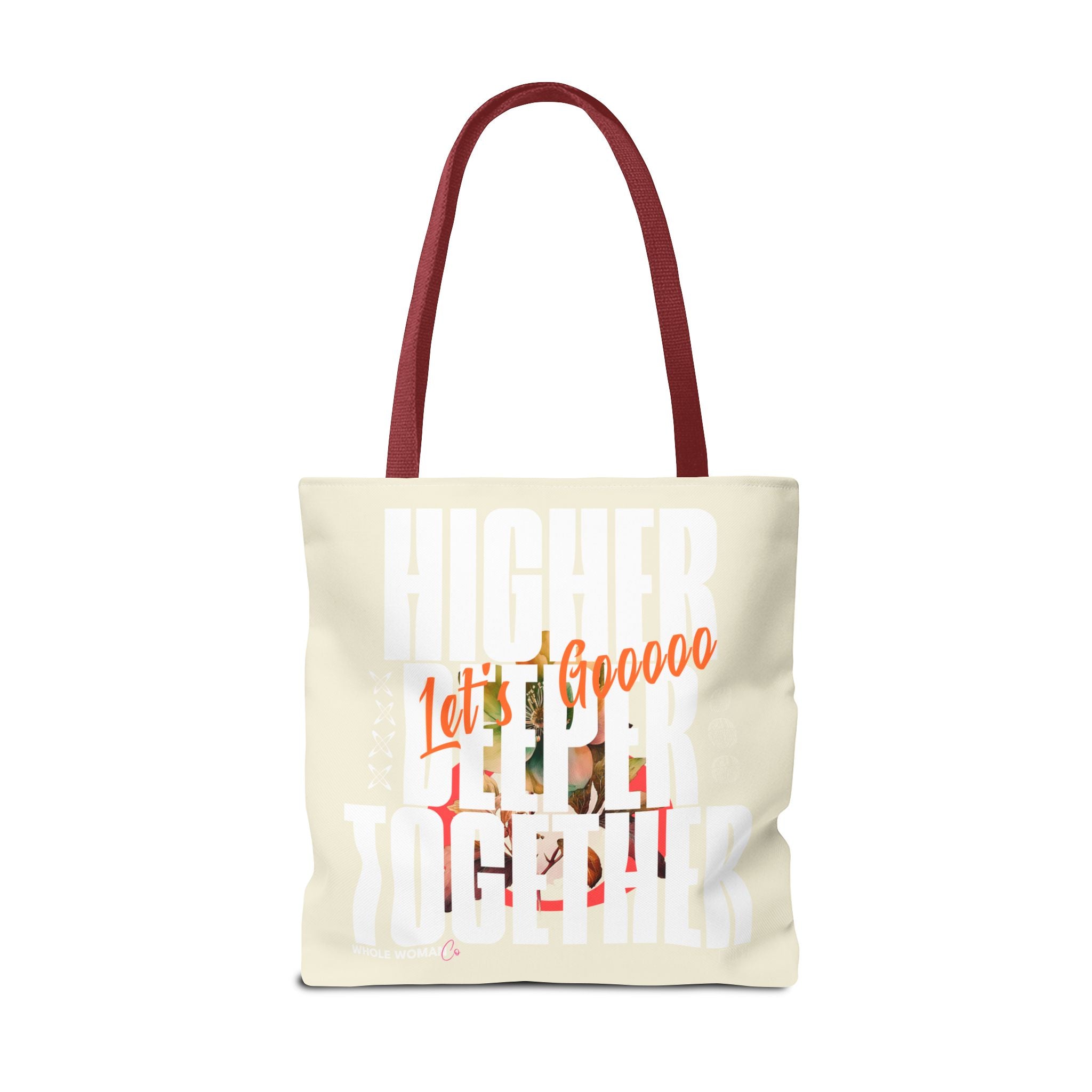 Higher Together Inspirational Tote Bag, Multiuse Carryall