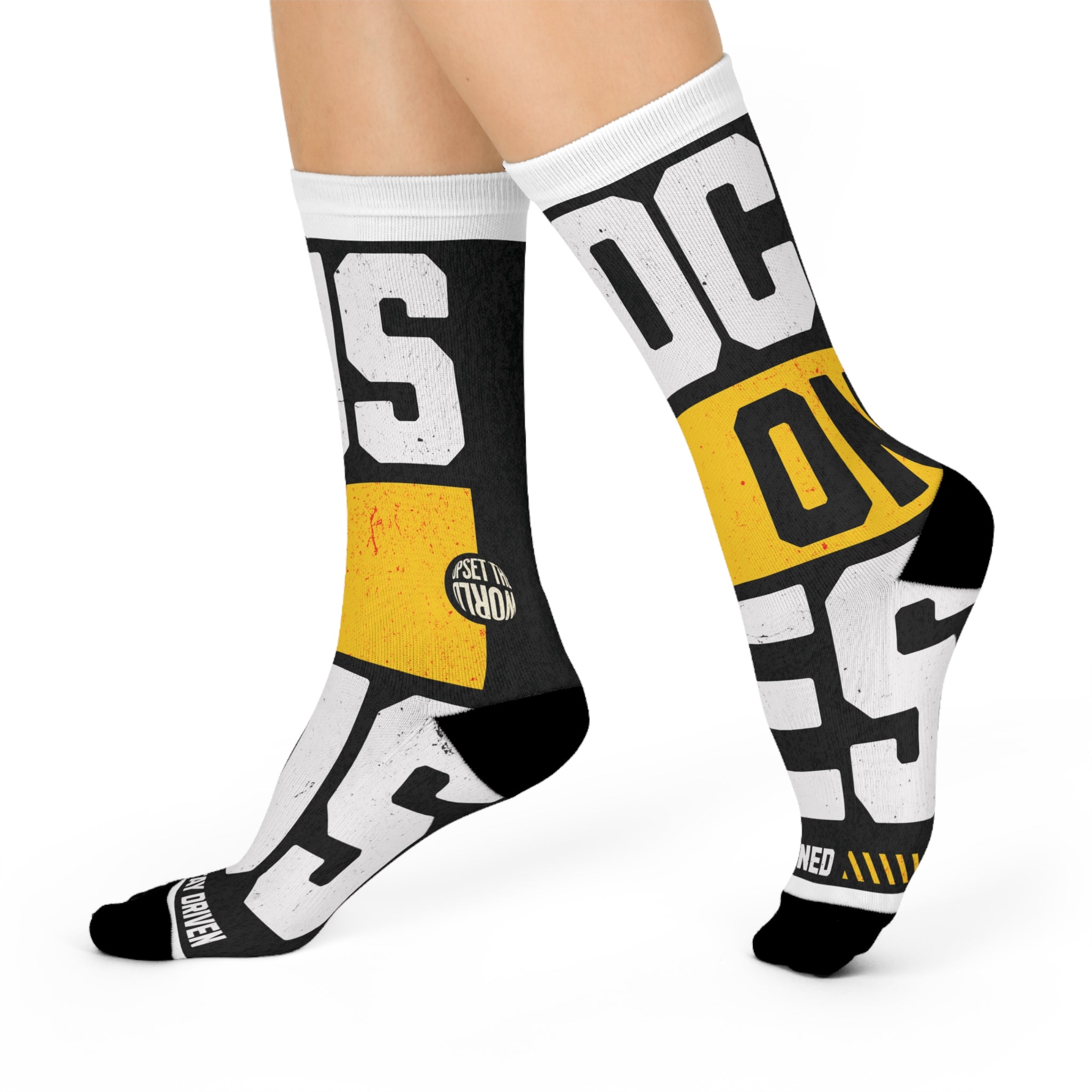 Cushioned Crew Socks for Focus on Jesus line.