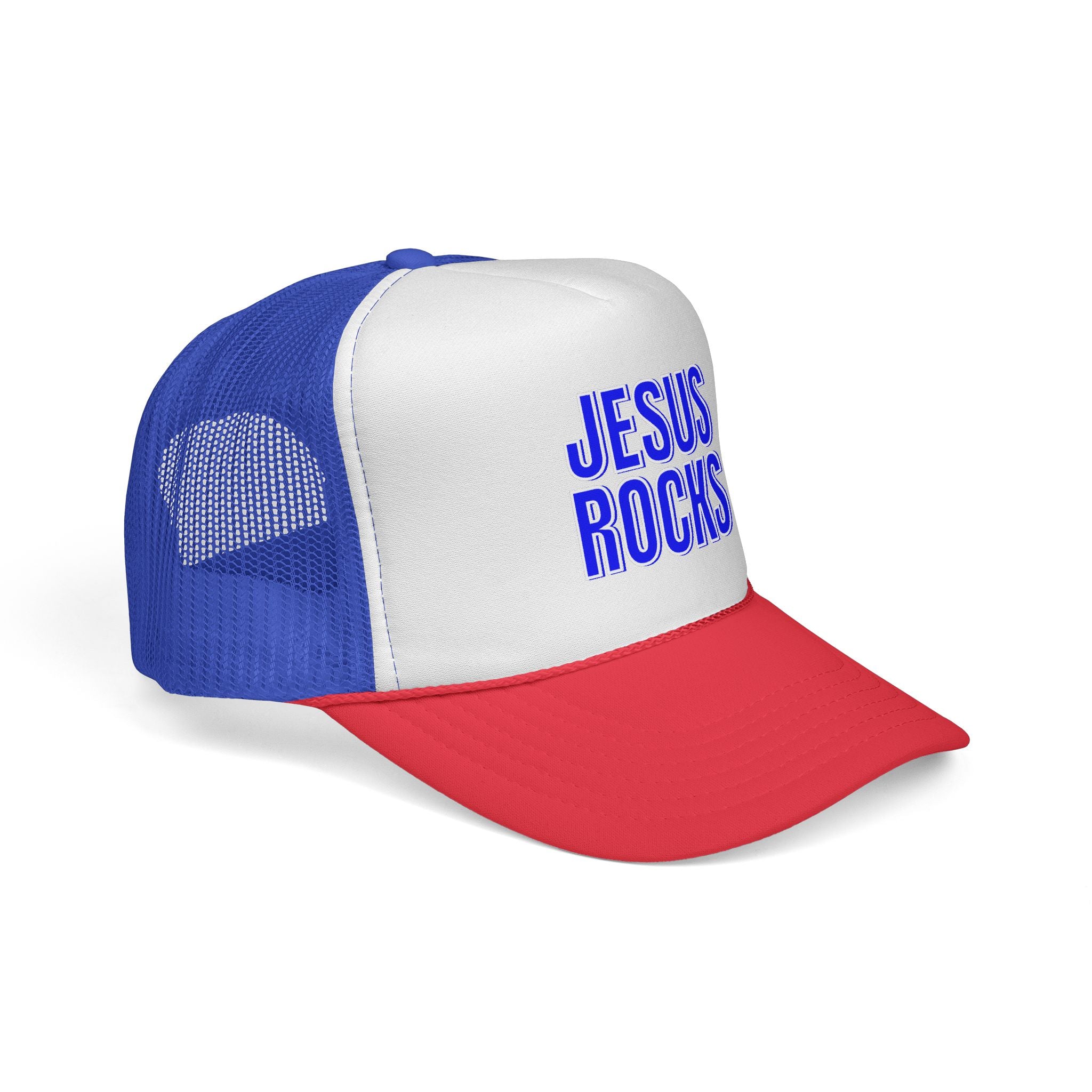Jesus Rocks Foam Trucker hat