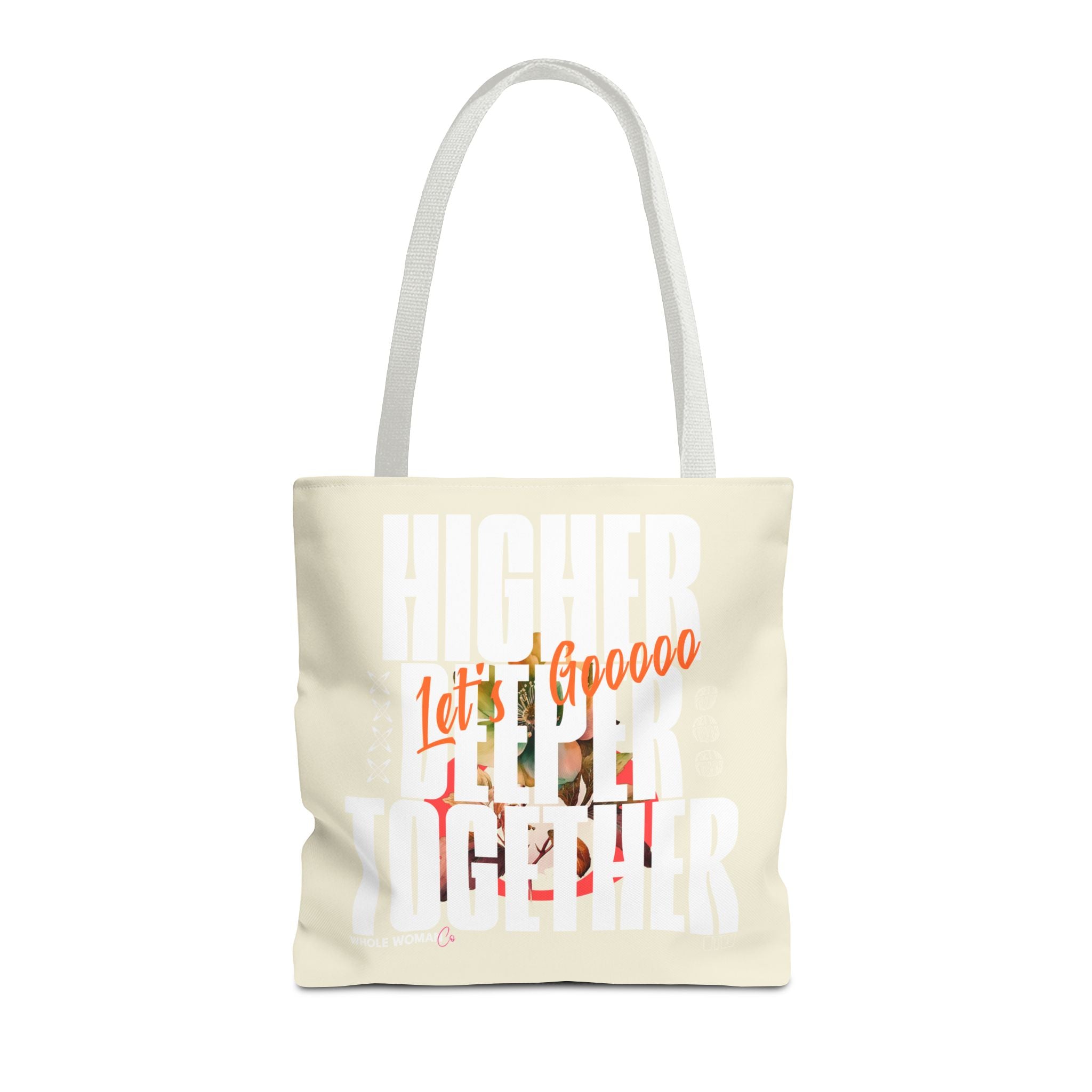 Higher Together Inspirational Tote Bag, Multiuse Carryall