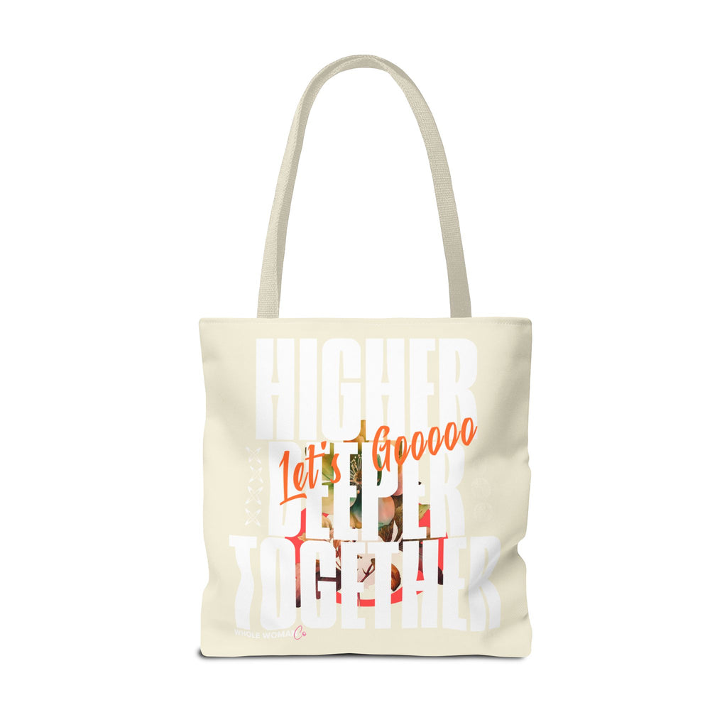 Higher Together Inspirational Tote Bag, Multiuse Carryall