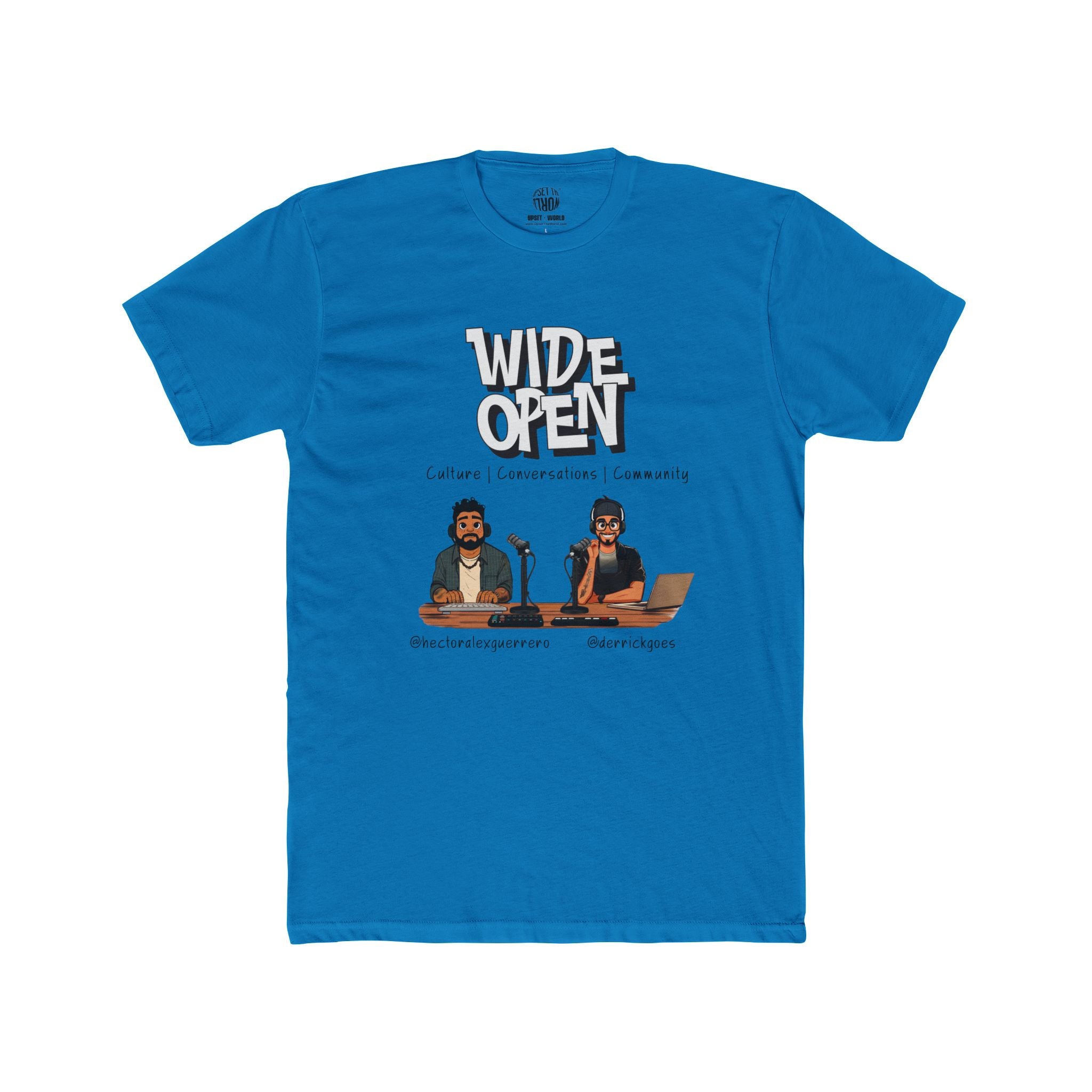 Wide Open TEAM Unisex Cotton Crew Tee - Hector & Derrick