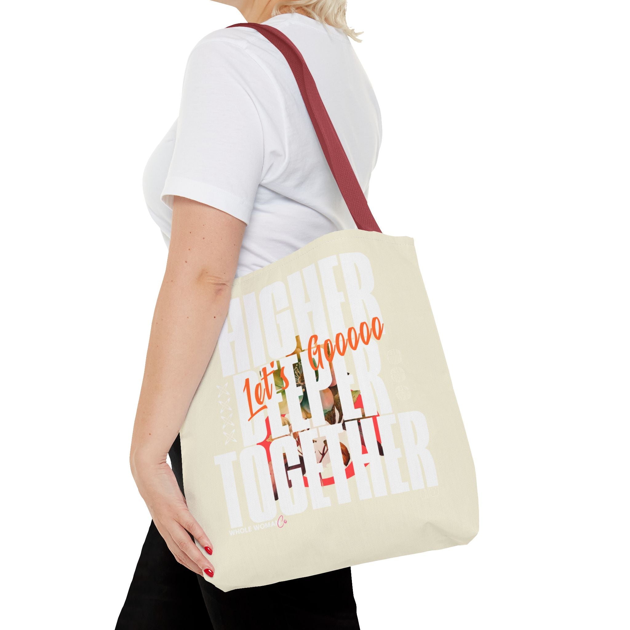 Higher Together Inspirational Tote Bag, Multiuse Carryall