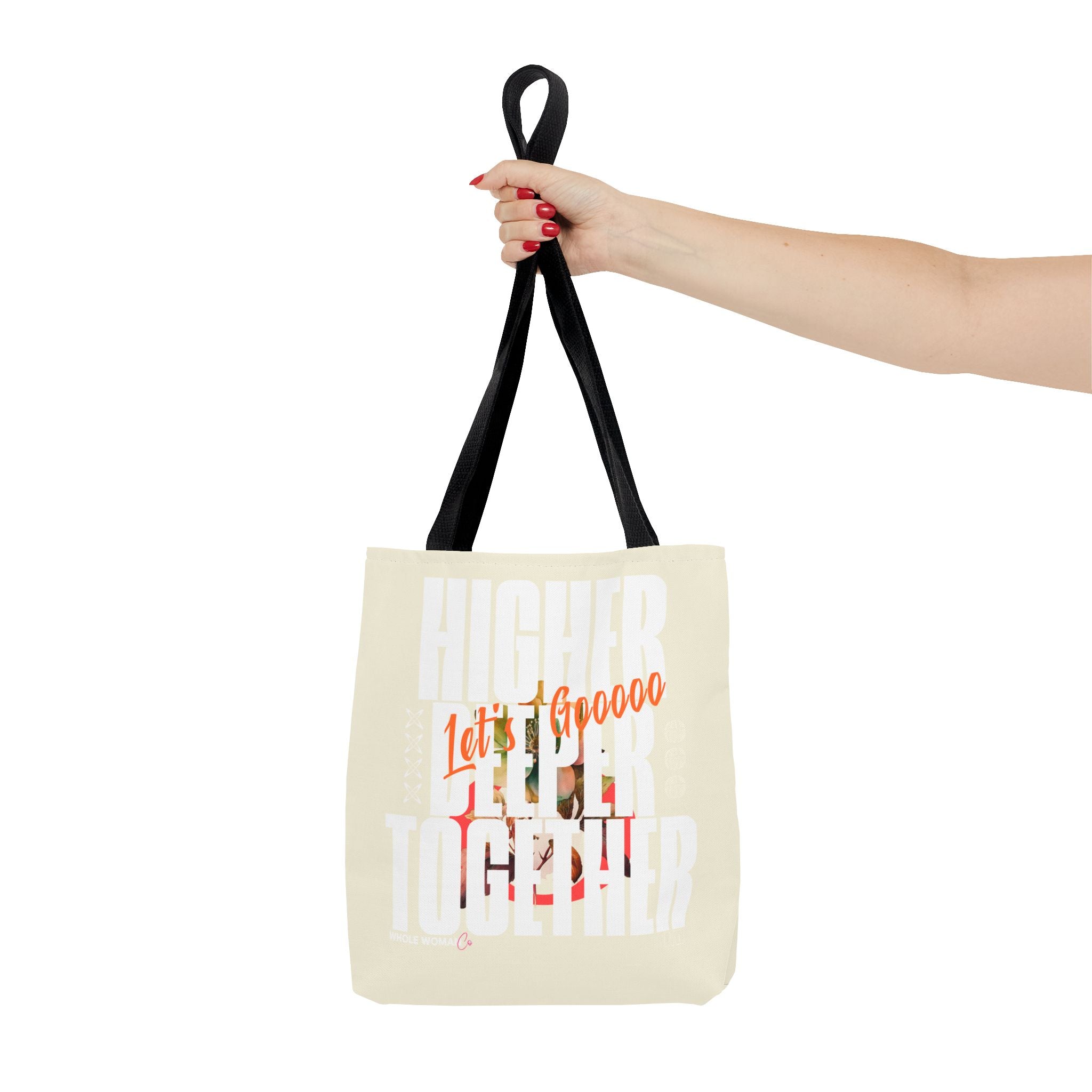 Higher Together Inspirational Tote Bag, Multiuse Carryall