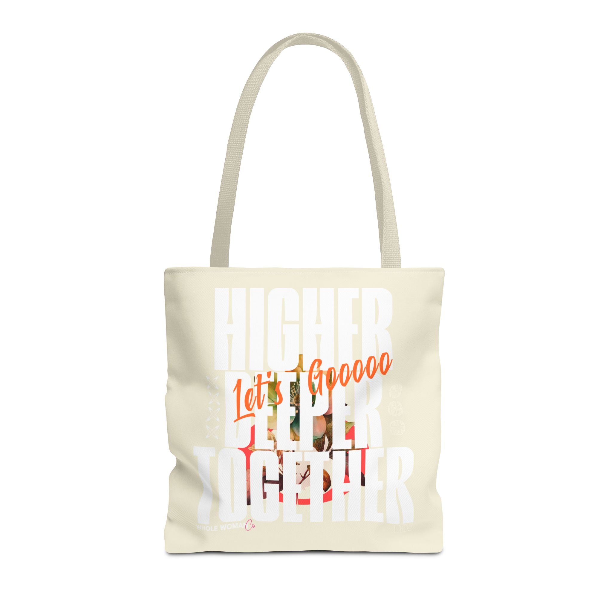 Higher Together Inspirational Tote Bag, Multiuse Carryall