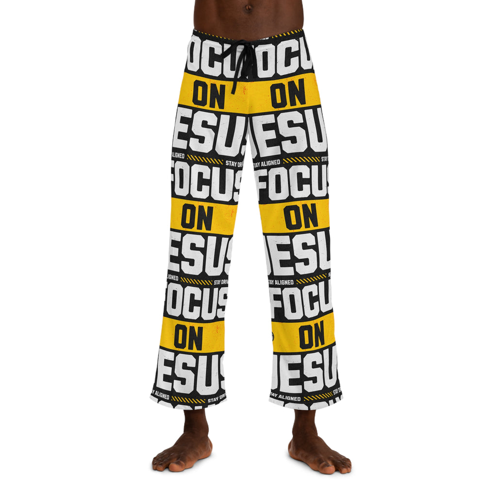 Focus on Jesus Men's Pajama pants .